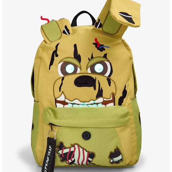 Five Nights At Freddy's - Springtrap Glow-In-The-Dark Figural Backpack - NEW - Picture 3 of 5